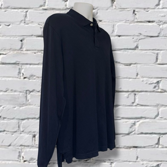 Daniel Cremieux Classic Fit Long Sleeve Polo  Men’s L Navy Blue Diamond Pattern - Picture 7 of 11